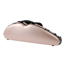 HQ PC Half Moon Violin Case Brushed Rose Gold Adjustable 4/4