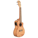 Lanikai Flamed Maple Series Concert AC/EL Ukulele in Natural Satin Finish