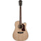 Washburn Heritage HD10SCE Acoustic-Electric Cutaway Dreadnought Guitar Natural