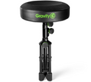 Gravity FDSEAT1 Round Musicians Stool w/ Foldable Legs & Adjustable Height