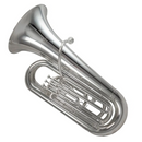 Schagerl SLBB800S 3-Valve 3/4 Size Bb Tuba - Silver Plate