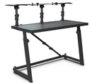 Gravity GFDJT01 DJ Desk w/ Adjustable Loudspeaker & Laptop Trays