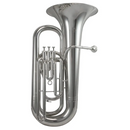 Schagerl SLEB800S-SC 3-Valve 3/4 Size Eb Tuba - Silver Plate SLEB800S-SC