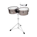 TOCA TOCT1415BM Timbale Custom Deluxe Series Set in Black Chrome