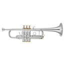 XO JTRXO1624L-S Trumpet 'C' with 11.7 mm Bore, 123 mm Yellow Brass Bell, StandardLead-Pipe, Monel Piston – Lacquered