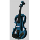 Carlo Giordano EV202 Series 4/4 Size Electric Violin in Blue