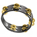 Meinl Professional Compact Wood Tambourine Black w/ 2 Rows Brass Jingles