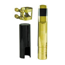 Bari Gold Alto Sax Mouthpiece with Cap and Ligature .090 Facing, BAR-BGAS90