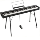 Korg D1 Digital Piano w/ RH3 Quality 88 Key Weighted Action (Black)