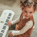 Casio Casiotone SA50 32-Key Portable Mini Keyboard (White & Lime Green)