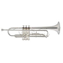 Jupiter JTR700SQ Intermediate Bb Trumpet - Silver Plate, Back Pack Case.