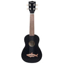 Kala Makala MK-SS/BLK Blacktip Soprano Shark Ukulele
