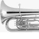 BESSON INTERNATIONAL BBb TUBA, 4-VALVE, COMPENSATING, SILVER PLATED FINISH