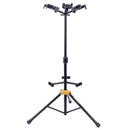 Hercules GS432B Plus Auto Grip System (AGS) Triple Guitar Stand w/ Foldable Backrest