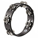 Meinl CTA2S-BK Compact Wood Tambourine Black w/ 2 Rows Stainless Steel Jingles