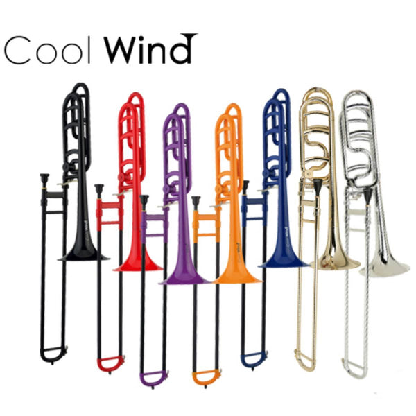 COOL WIND TROMBONE, Bb TENOR TROMBONE, ABS PLASTIC - All Colours Available!