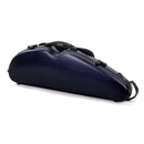HQ PC Half Moon Violin Case Brushed Blue Adjustable 4/4-1/2