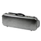 Oblong Viola Case-HQ Polycarbonate-Matte Silver & Black