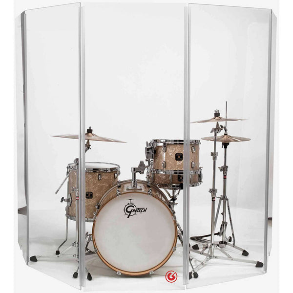 Gibraltar 5-Piece Acrylic Drum Sound Shield (5.5ft x 10ft)