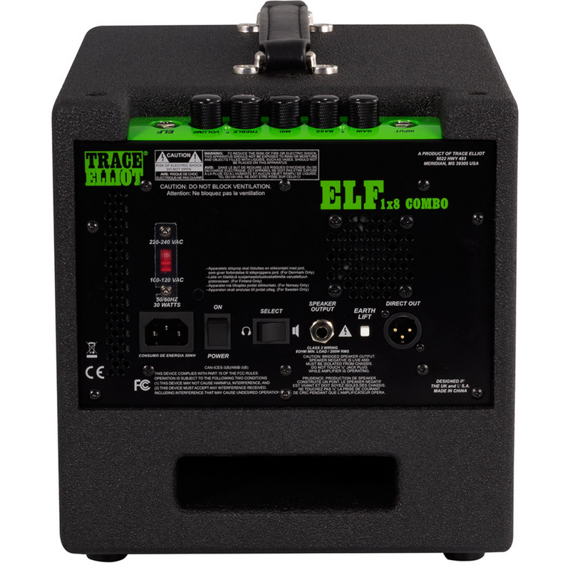 Trace Elliot ELF Series Ultra Compact Bass Amplifier Combo 200-Watt 1x8"