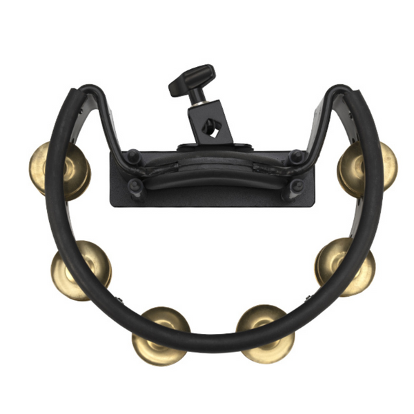 Pearl Tambourine with X Model Mount Holder - Brass Jingles