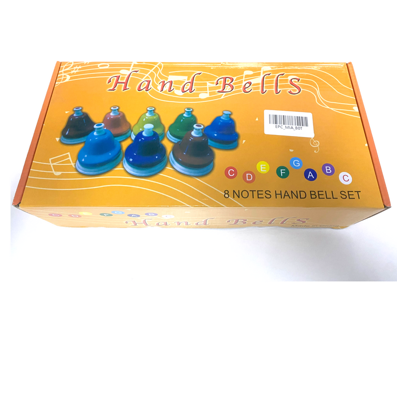 Handbell Set Colourful 8-Note Hand Bell Set