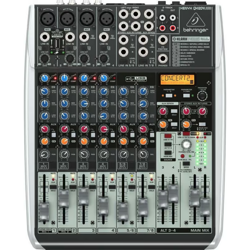 Behringer QX1204USB PA Mixer 12 Channel
