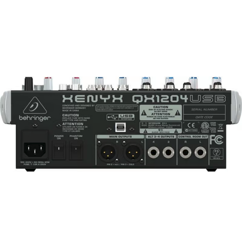 Behringer QX1204USB PA Mixer 12 Channel