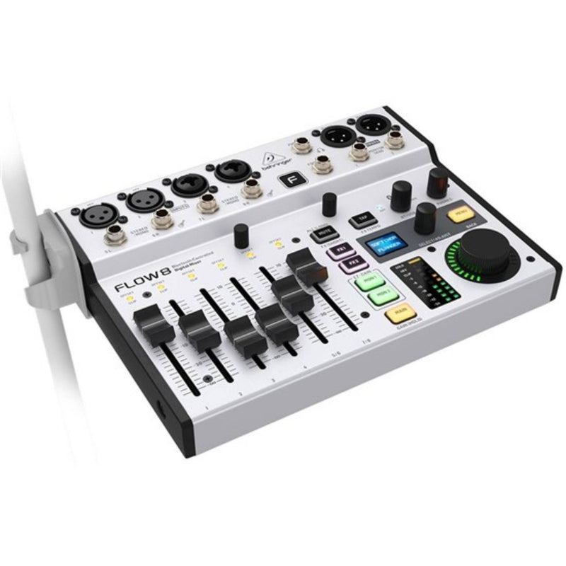 Behringer FLOW-8 Digital Mixer w/ 8-Inputs, App, Bluetooth, FX & USB Audio Interface