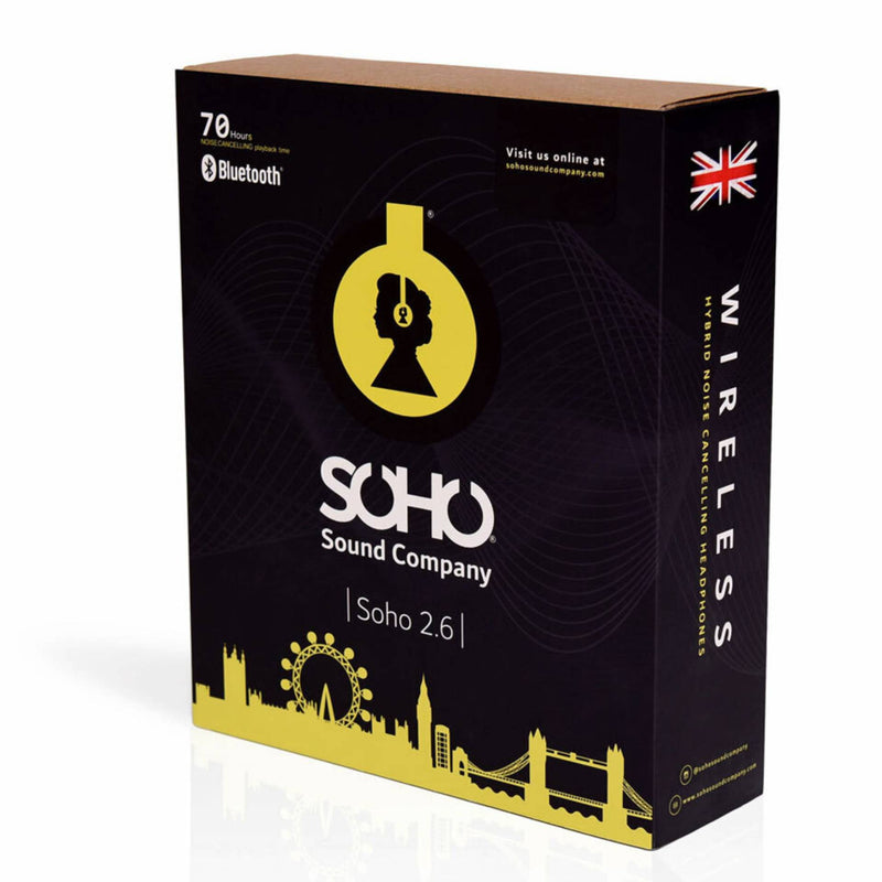 SOHO 2.6 Wireless Bluetooth Hybrid Noise Cancelling Headphones