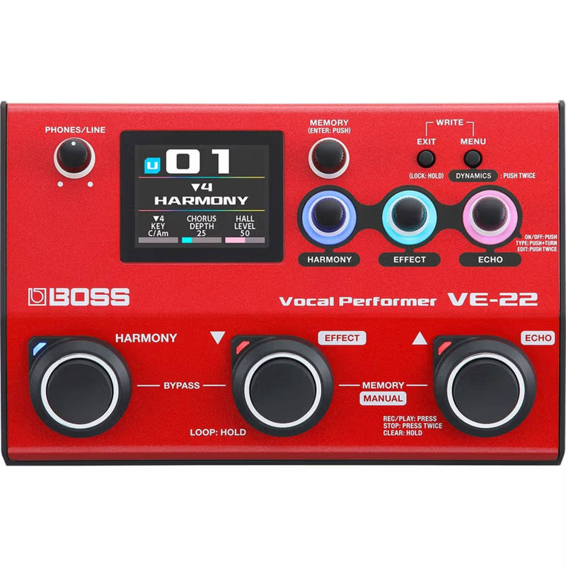 Boss VE22 Vocal Performer Pedal
