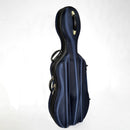 HQ Hard Cello Bag with wheels -Blue 4/4