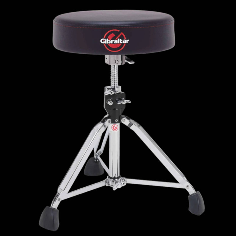 Gibraltar 9608 Double Braced 13" Round Drum Throne in Black