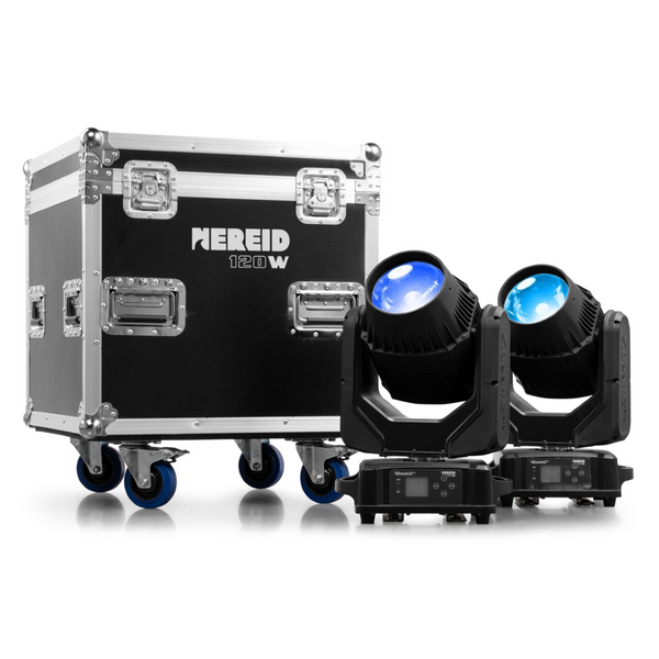 Nereid120 Outdoor LED Beam Moving Head 2pcs in Flightcase