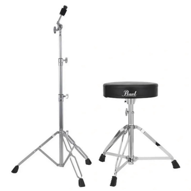 Pearl Roadshow-X 22" Fusion Plus Kit + Zildjian Cymbals/Stool/Sticks - Pure White