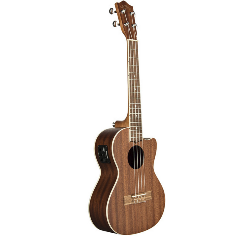 Lanikai Mahogany Series Tenor AC/EL Ukulele in Natural Satin Finish