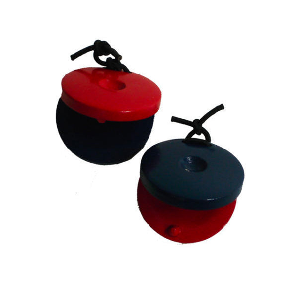 CPK  UE542 Wooden Castanets Red & Blue , Pair.
