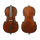 Gliga III Dark Antique Oil Finish Cello Outfit - 3/4 Size Professionally Set Up