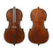 Gliga III Dark Antique Oil Finish Cello Outfit - 3/4 Size Professionally Set Up