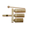 MANO  UE54 Triple Wooden Agogo Tone Block w/handle
