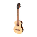 Martinez MSBT-7-NGL Southern Belle  7-Series Solid Spruce Top Acoustic-Electric Tenor Ukulele w/Hard Case
