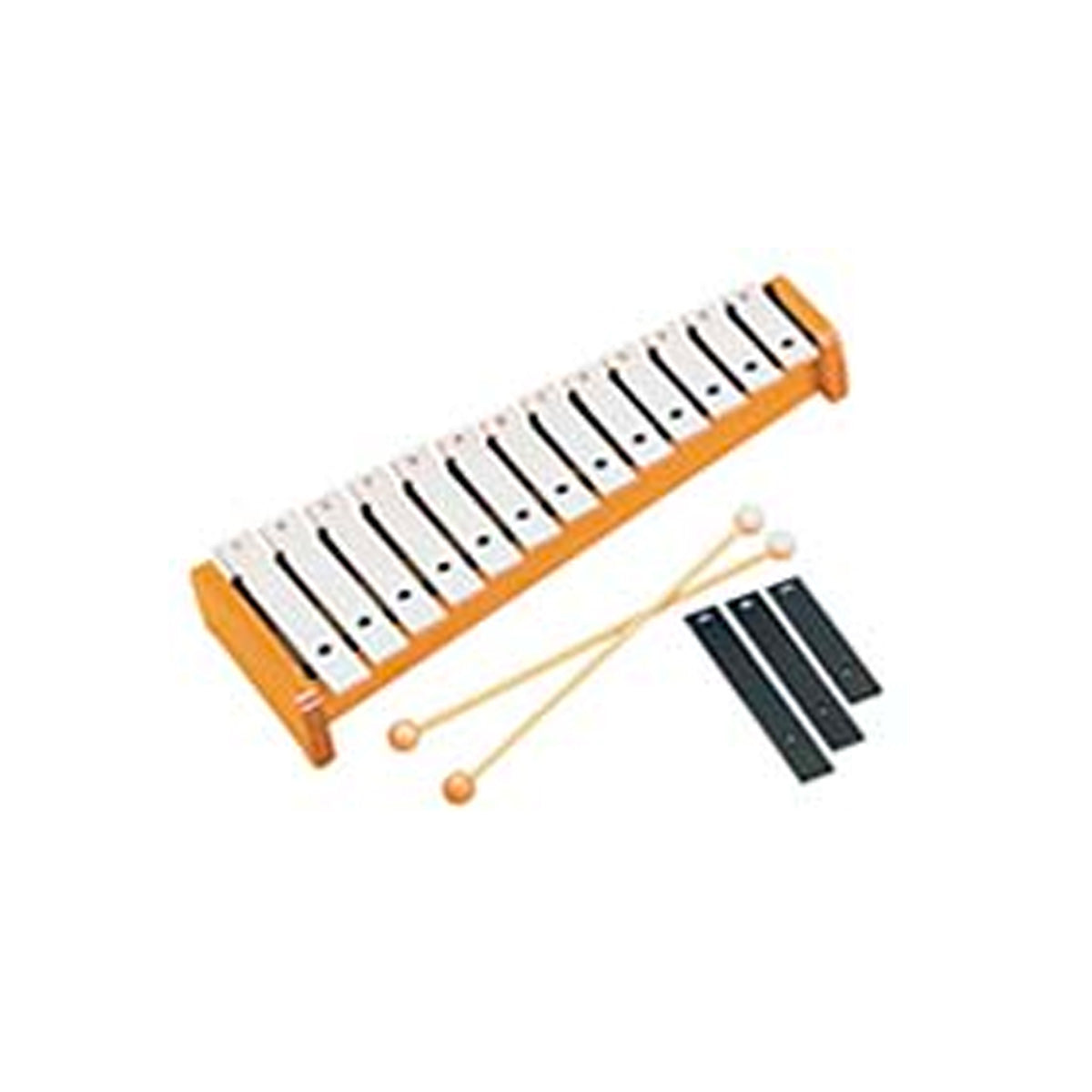 A-Star Lot De 8 Barres De Carillon Colorées Soprano Rainbow Diatonic Glockenspiel Xylophone Dans Un étui Rigide Vert Avec Deux Batteurs - C6 à C7