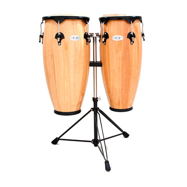 TOCA Synergy Series Wooden Conga Set in Natural Gloss 10 & 11"