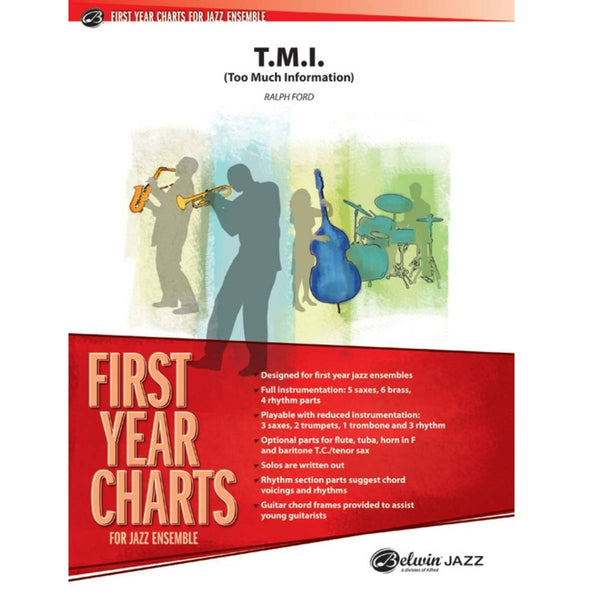 T.M.I. (Too Much Information) - First Year Charts for Jazz Ensemble Grade 1 (Easy)