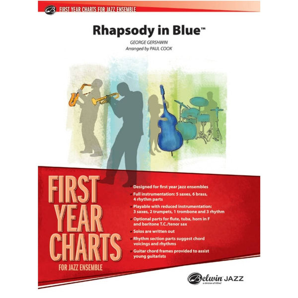 Rhapsody in Blue - First Year Charts for Jazz Ensemble Grade 1 (Easy)