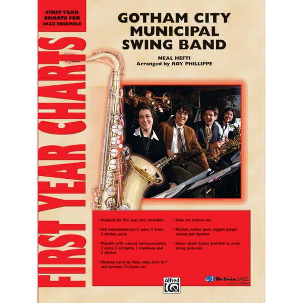Gotham City Municipal Swing Band - First Year Charts for Jazz Ensemble Grade 1 (Easy)