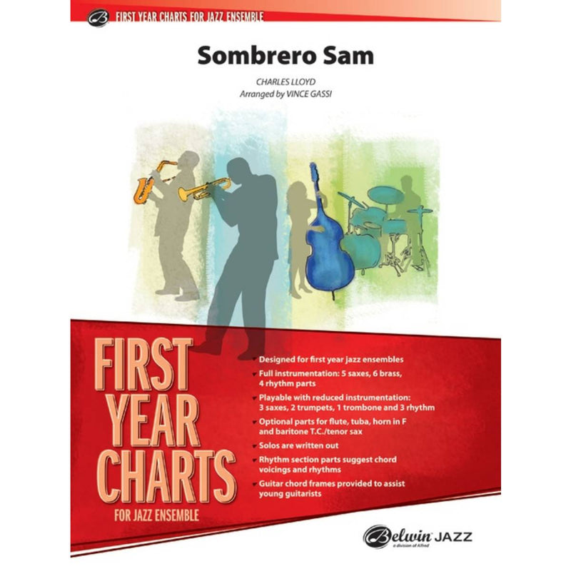Sombrero Sam - First Year Charts for Jazz Ensemble Grade 1 (Easy)
