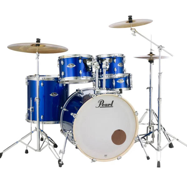 Pearl Export EXX 5-Piece Drum Set with Cymbals Hardware – High Voltage Blue