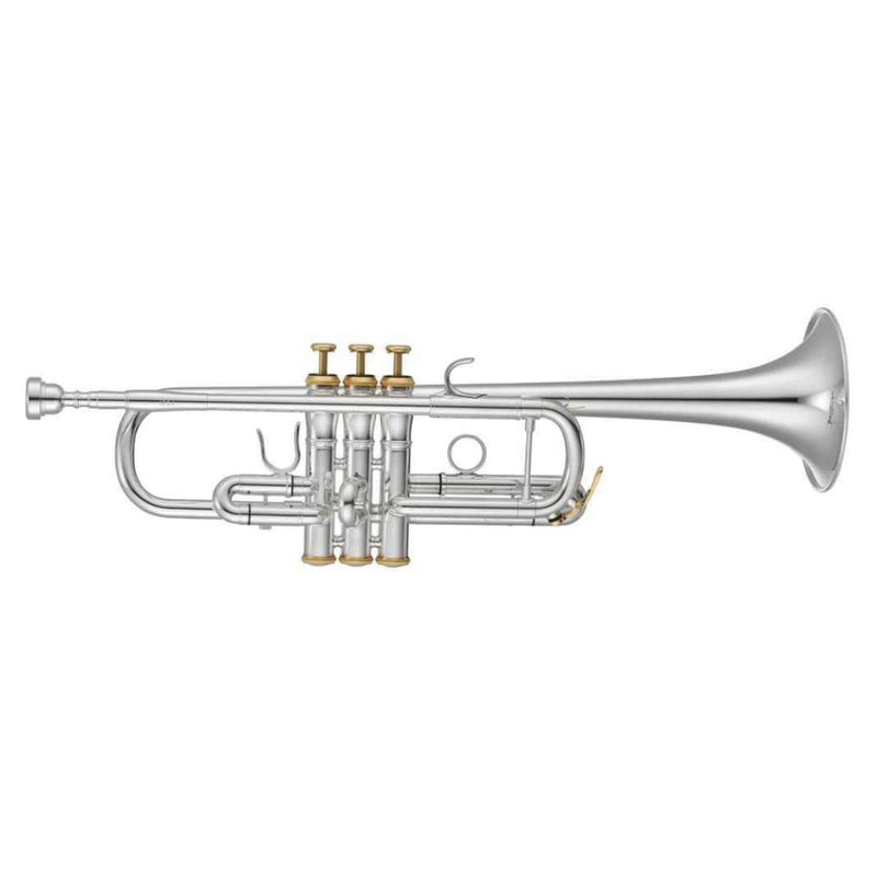 XO JTRXO1624L-S Trumpet 'C' with 11.7 mm Bore, 123 mm Yellow Brass Bell, StandardLead-Pipe, Monel Piston – Lacquered