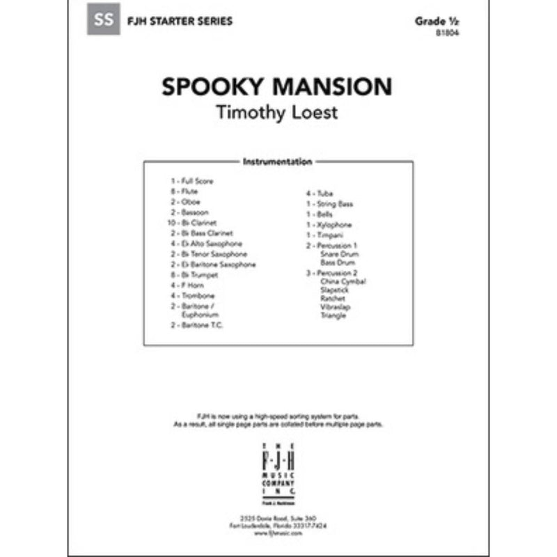 Spooky Mansion - Concert Band Grade .05